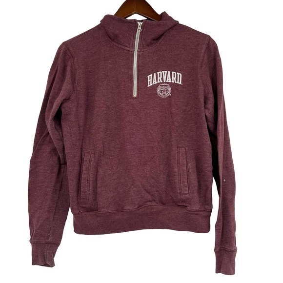Redshirt HARVARD long sleeve quarter zip pullover sweatshirt pockets size small - Picture 1 of 10
